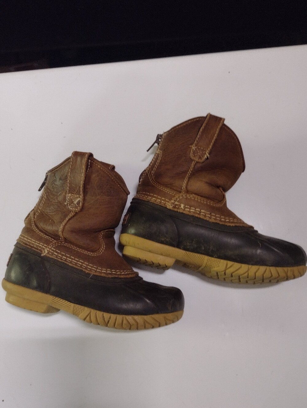 Georgia Boot Kids Brown and Black Winter Duck Boots